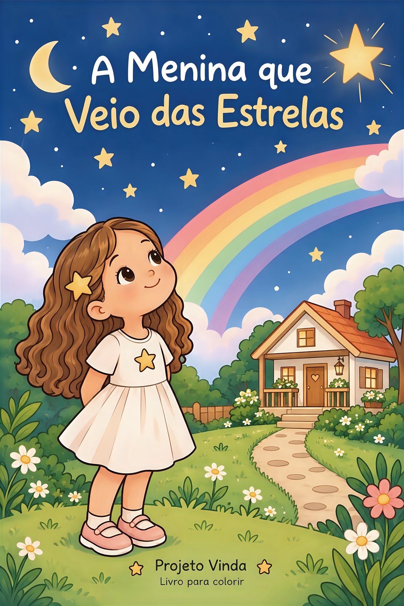 Capa do livro A Menina que Veio das Estrelas